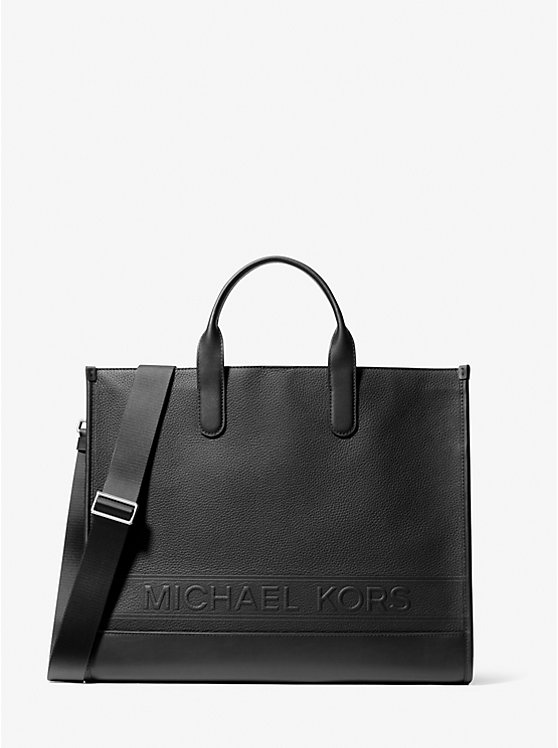 Hudson Pebbled Leather Tote Bag Michael Kors Mens