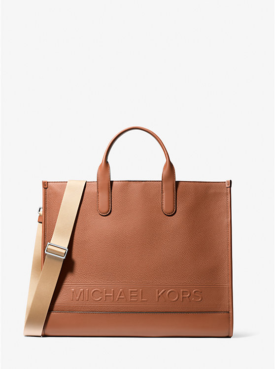 Hudson Pebbled Leather Tote Bag Michael Kors Mens