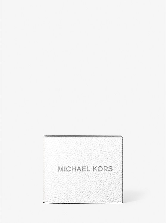 Cooper Pebbled Leather Billfold Wallet With Coin Pouch Michael Kors