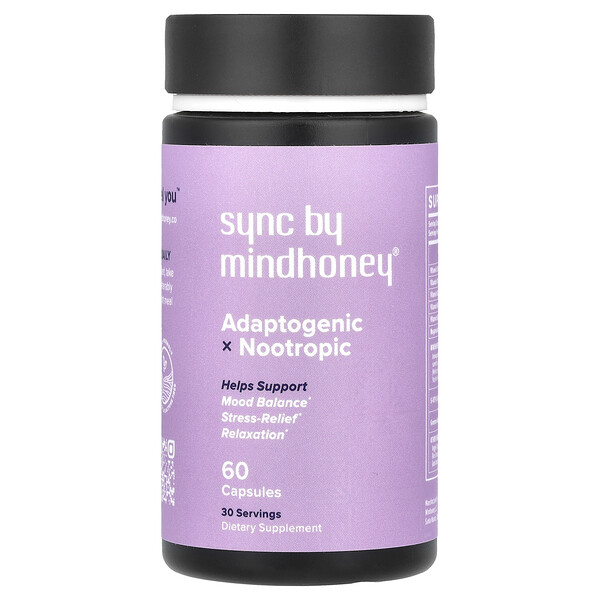 Sync, Adaptogenic x Nootropic , 60 Capsules Mindhoney