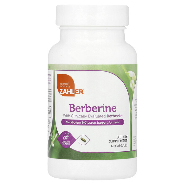 Berberine, 60 Capsules Zahler