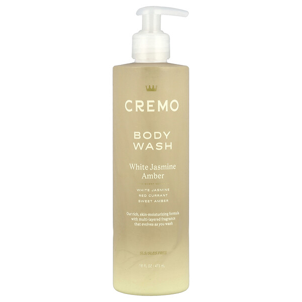 Body Wash, White Jasmine Amber, 16 fl oz (473 ml) Cremo