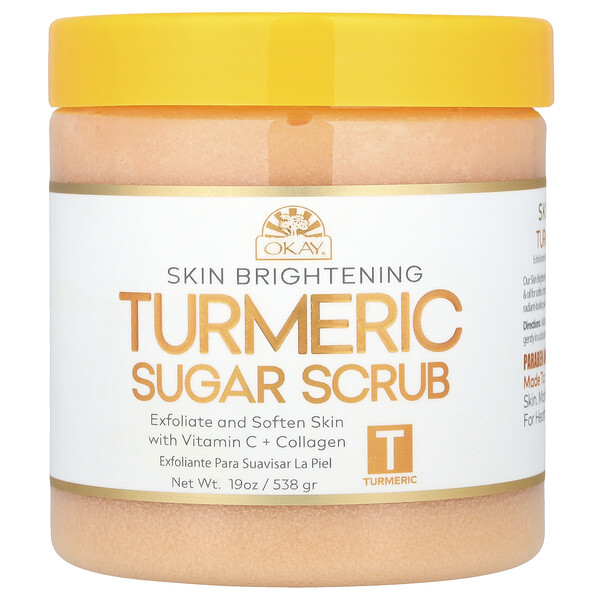 Skin Brightening, Sugar Scrub, Turmeric , 19 oz (538 g) Okay Pure Naturals