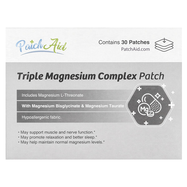 Triple Magnesium Complex Patch, 30 Patches PatchAid