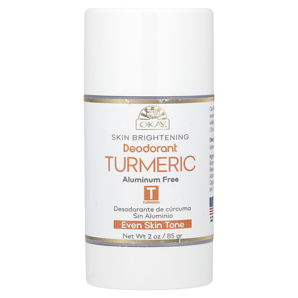 Skin Brightening, Aluminum Free Deodorant, Turmeric, 2 oz (85 g) Okay Pure Naturals