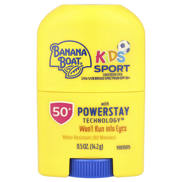 Солнцезащитный детский стик SPF 50+, 14.2 г, водостойкий, легок в применении Banana Boat