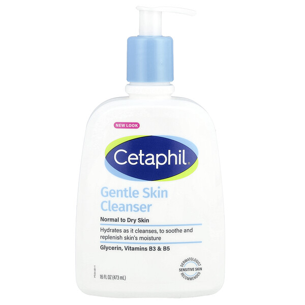 Gentle Skin Cleanser, Fragrance Free, 16 fl oz (Жидкие унции) (473 ml) Cetaphil