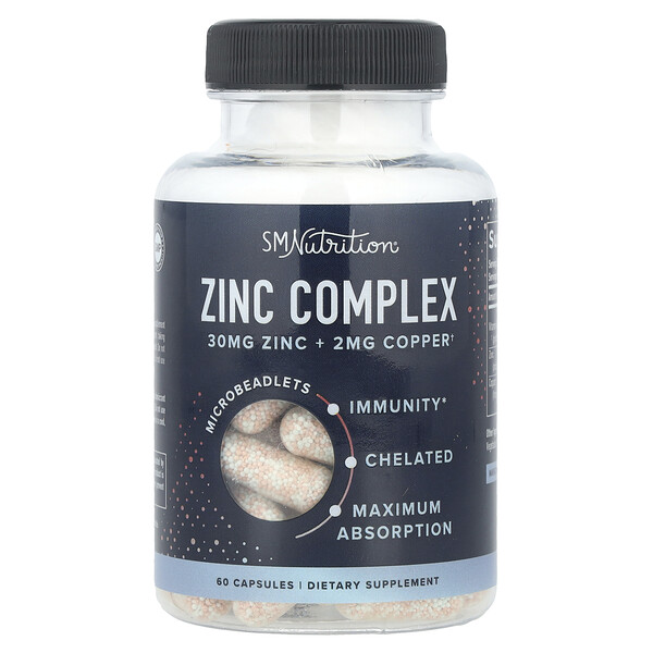 Zinc Complex , 60 Capsules SMNutrition