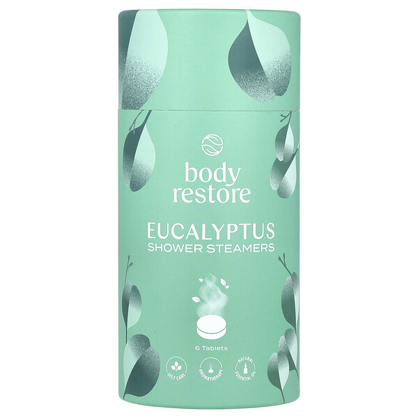 Shower Steamers, Eucalyptus, 6 Tablets, 5.3 oz Body Restore