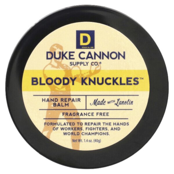 Bloody Knuckles™, Hand Repair Balm, Fragrance Free , 1.4 oz (40 g) Duke Cannon Supply Co.