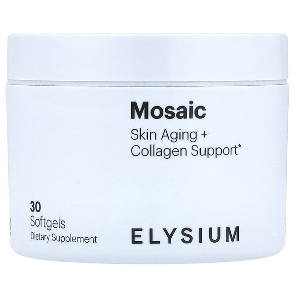 Mosaic, Skin Aging + Collagen Support, 30 Softgels Elysium