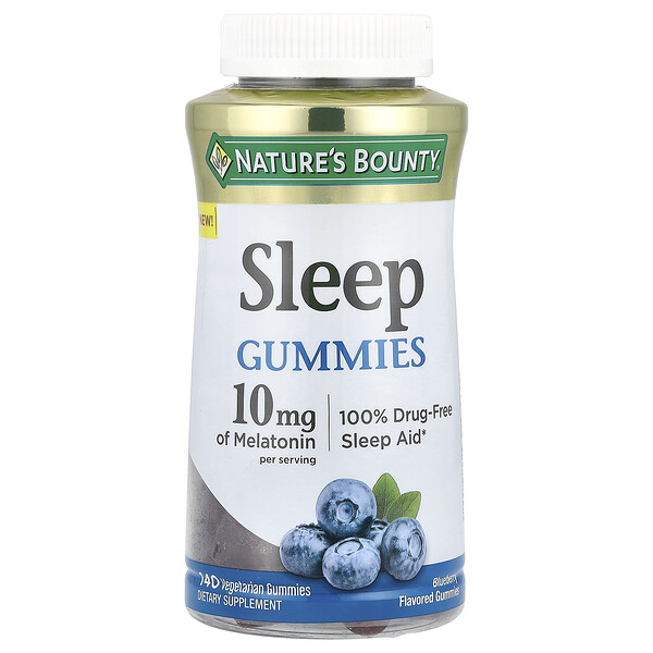 Sleep Gummies, Blueberry, 140 Vegetarian Gummies Nature's Bounty