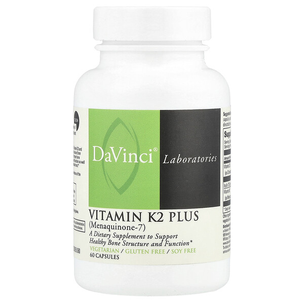 Vitamin K2 Plus, 60 Capsules DaVinci