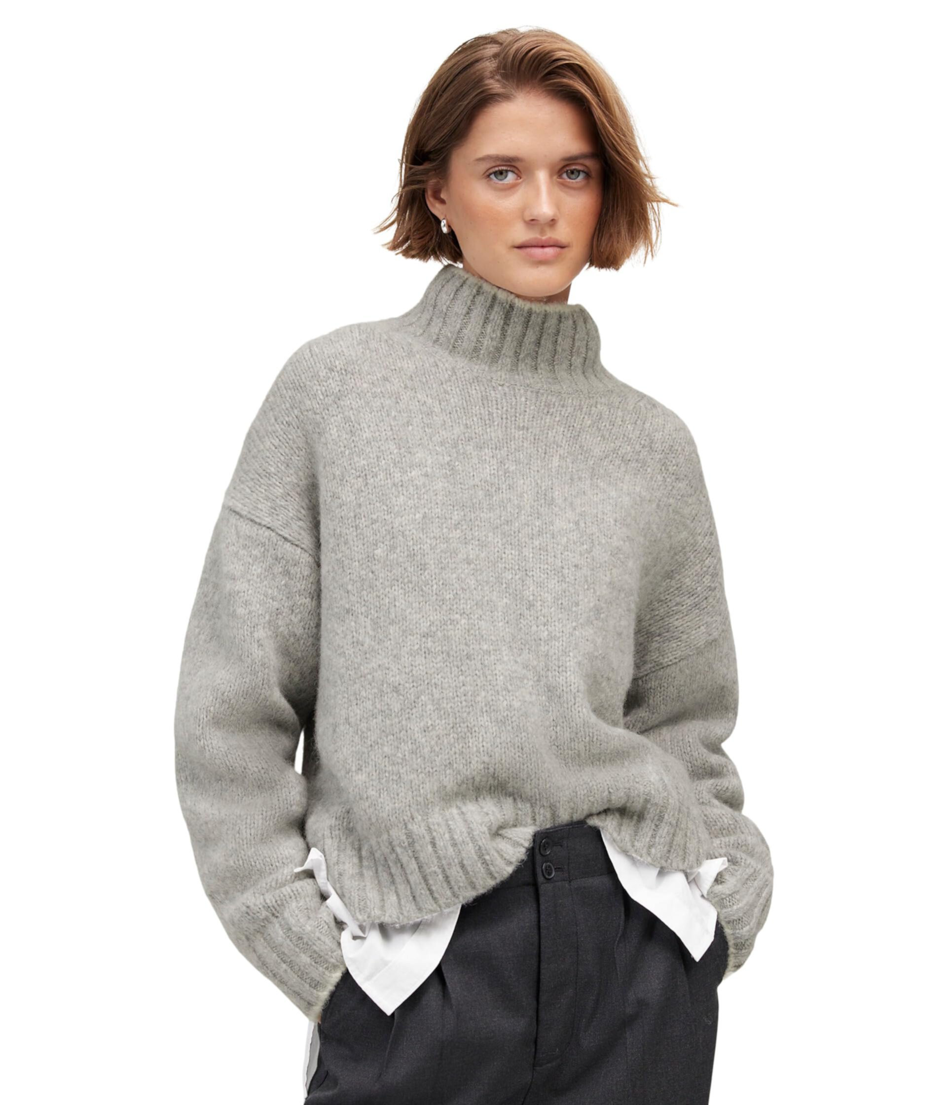 Женский Свитер Madewell Fluffy Wool Balham Hi-Low Turtle Madewell