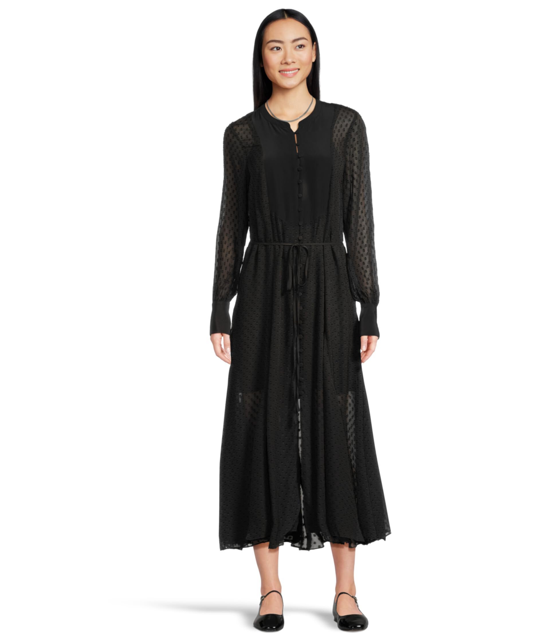 Suzy Dress - Viscose Clip Dot Jacquard Madewell