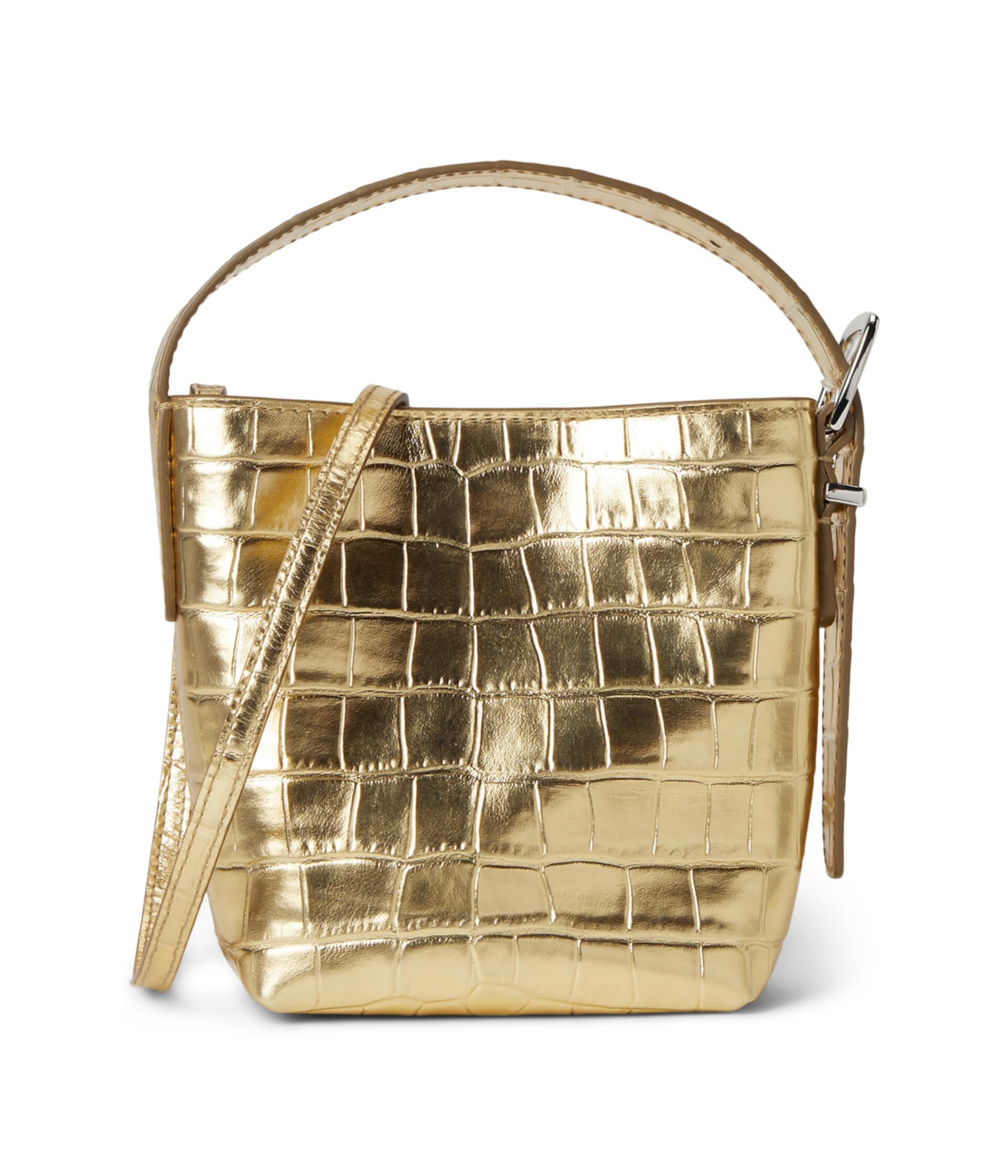 Рюкзак повседневный Madewell Essentials Micro Bucket Metallic Croc Madewell