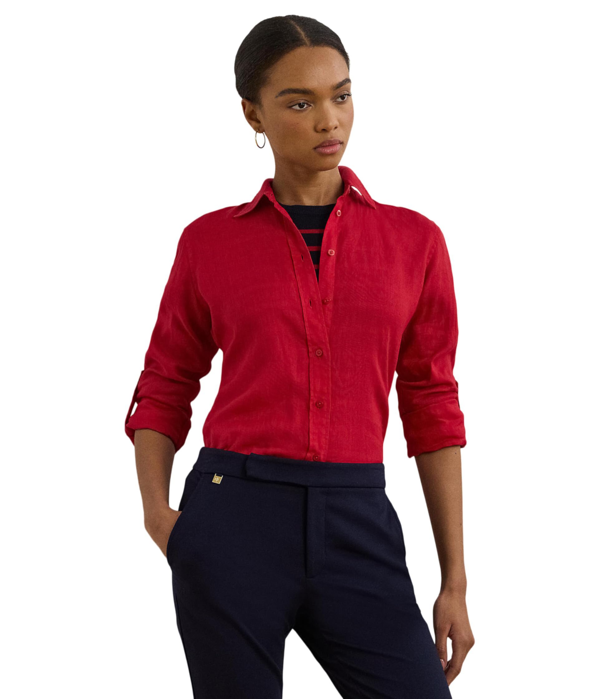 Женская Повседневная рубашка LAUREN Ralph Lauren Relaxed Fit LAUREN Ralph Lauren