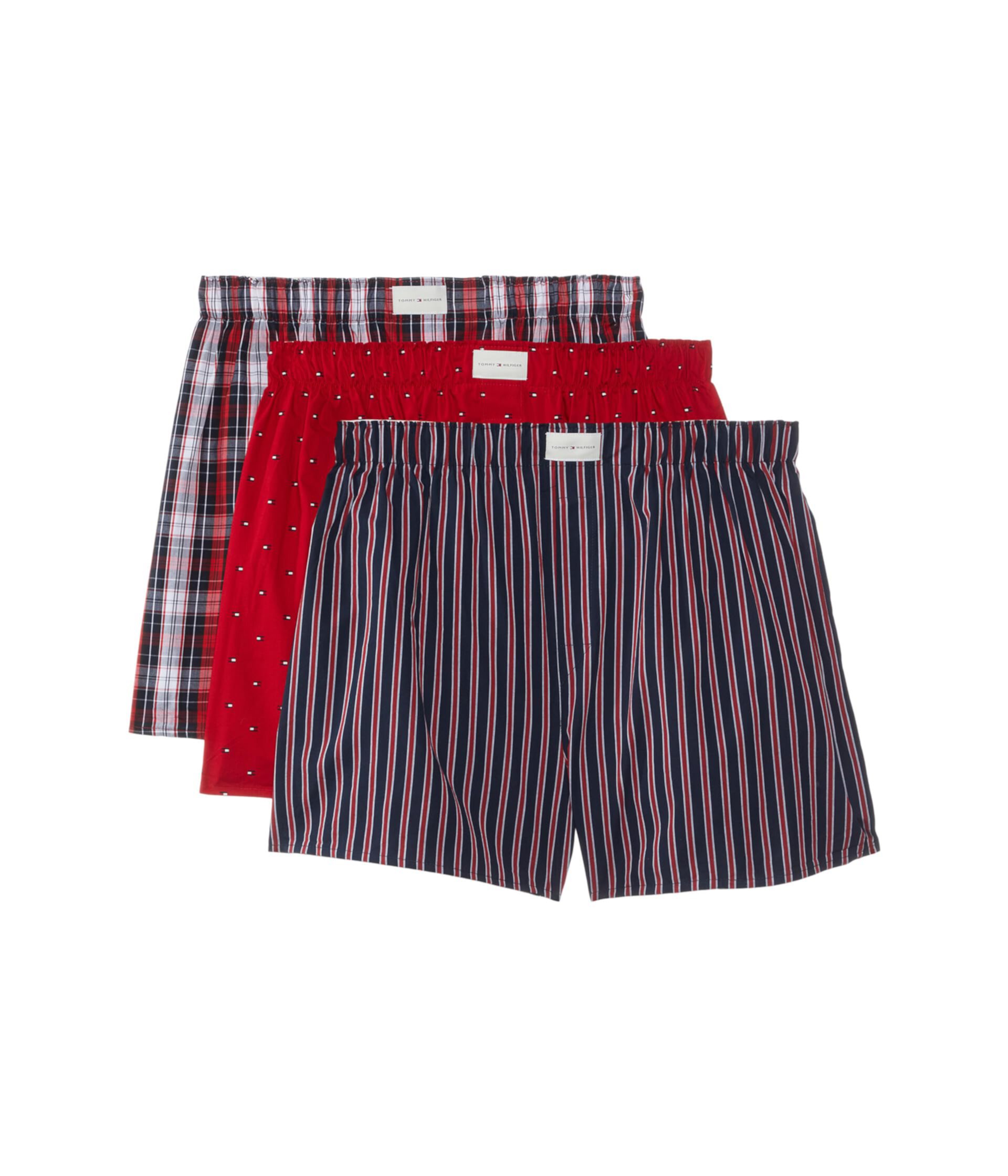 Cotton Classics Woven Boxer 3-Pack Tommy Hilfiger