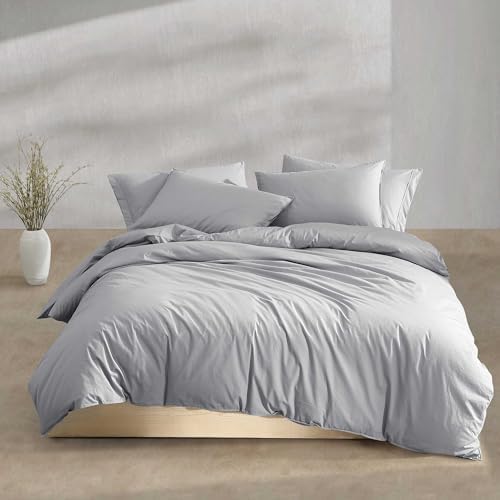 Calvin Klein - Queen Comforter Set, Washed Cotton Percale Bedding, Luxuriously Soft Home Decor (Washed Percale Camel Brown, Queen) Calvin Klein