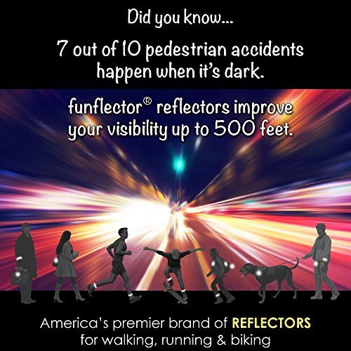 funflector Safety Reflectors - Winter - Stylish Ultra-Bright Reflective Gear for Jackets, Bags, Purses, Backpacks, Strollers and Wheelchairs - Made in USA Funflector