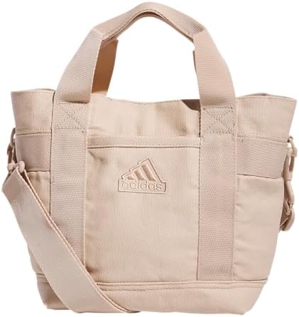 adidas Canvas Mini Small Tote Bag, Magic Beige, One Size Adidas