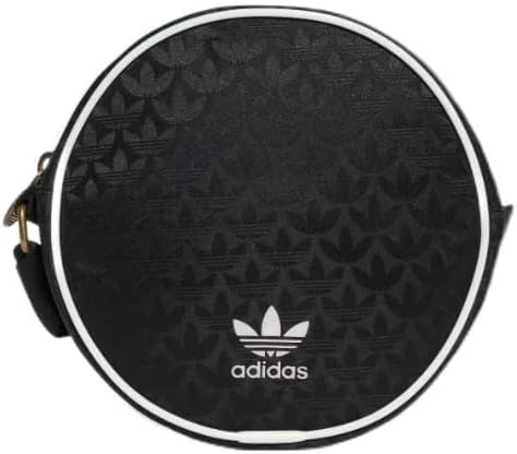 Adidas TREFOIL MONOGRAM JACQUARD ROUND BAG Black/White Adidas