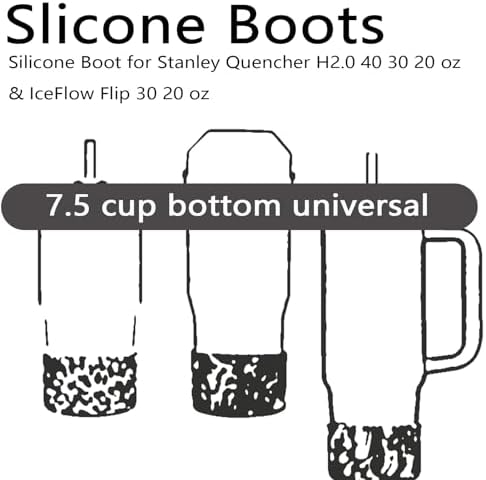 Silicone Boots Gliquran для воды с узором питона, универсальные, для Stanley Quencher H2.0 20/30/40 oz и IceFlow 20/30 oz Gliquran