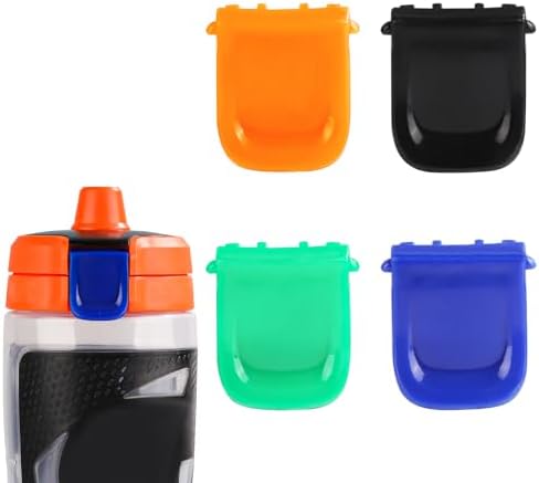 Комплект из 4-х клипс для крышек для бутылок Gatorade GX, Пластиковые, Подходят для 30oz GX, Черный, Зеленый, Синий, Оранжевый Lasuroa