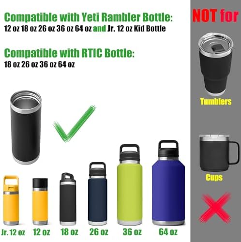 Крышка Chug для замены YETI Rambler 36 oz/26 oz/18 oz/64 oz - Гибкий носик с верхней съемной прокладкой, легко чистится, безопасно и без BPA Acemoo