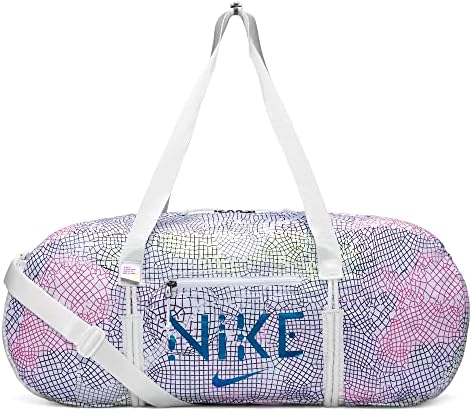 Nike Serena Williams Design Crew DV9251-100 Stash Duffel Bag (21L) (White/Action Grape/Black) Nike