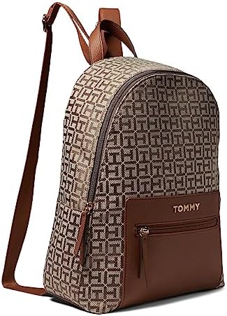 Tommy Hilfiger Alexis II Smalldome Backpack Square Monogram Jacquard Black Tonal One Size Tommy Hilfiger