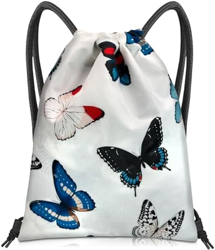 Рюкзак повседневный BHAHB Drawstring Butterfly, 33 см × 43 см BHAHB