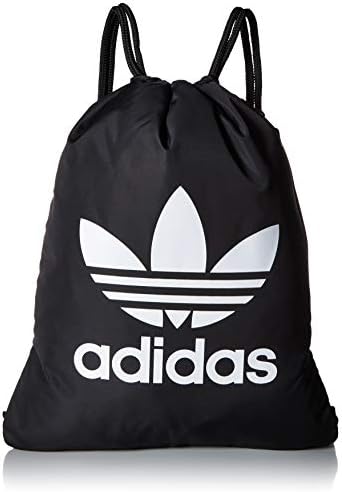 adidas Originals Unisex Trefoil Sackpack, Black/White, ONE SIZE Adidas