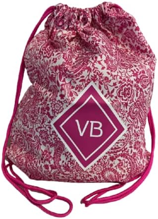 Рюкзак повседневный Vera Bradley Drawstring Backsack в Eden Paisley Pink Vera Bradley