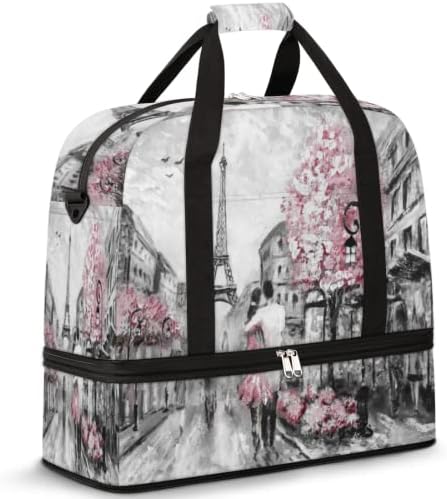 Сумка дорожная TropicalLife Paris Street Eiffel Tower Travel Duffle Bag TropicalLife