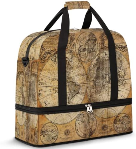 Сумка дорожная TropicalLife Vintage World Map Travel Duffle Bag TropicalLife