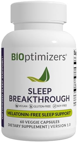 BiOptimizers Sleep Breakthrough Capsules - Natural Support Supplement | Calming Relief Aid for Adults | Non-Habit Forming | 60 Capsules BIOptimizers