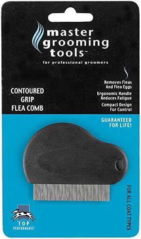 Расческа для удаления блох с эргономичной ручкой, 7.6 см Master Grooming Tools