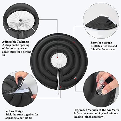 Мягкий и надувной восстановительный конус для собак и кошек, размер M, с защитой после операции BABYLTRL