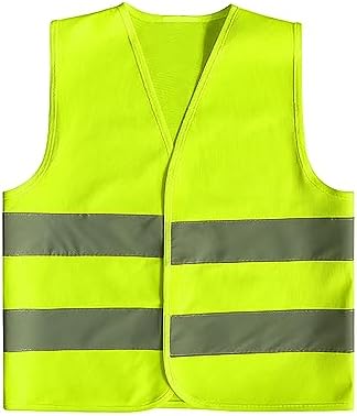 GOOFIT High-Visibility Children's Safety Vest Yellow Reflective Vest Breathable Universal Size Protective Vest for Boys and Girls Goofit