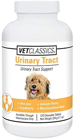 Vet Classics Urinary Tract Dog Supplement- Urinary Tract Support for Dogs, Pet Incontinence- Cranberry Dog Supplements- Chewable Tablets 120 Ct. Resources