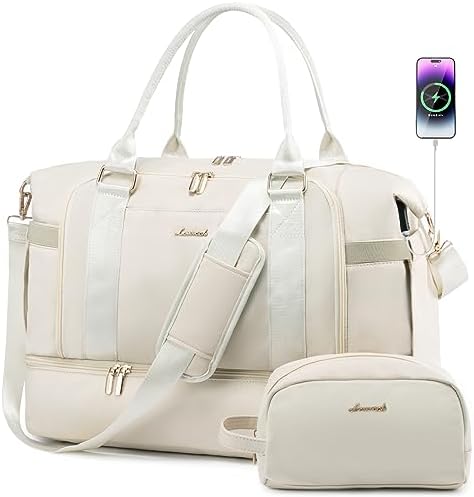 Сумка дорожная LOVEVOOK Gym Bag for Women Travel Duffel Bag с USB-портом зарядки LOVEVOOK