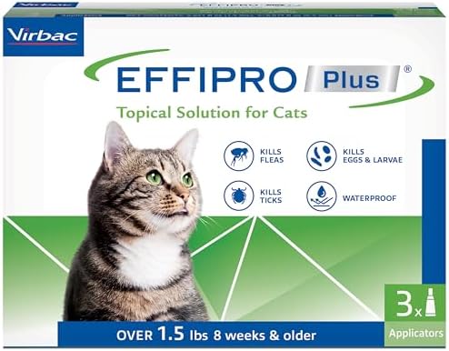 Virbac Effipro PLUS Topical Solution For Cats, 3 Month Supply Virbac