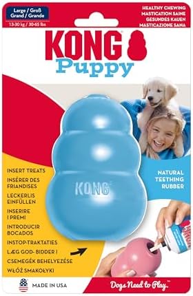 Игрушка KONG Puppy для щенков, мягкий резиновый мяч для жевания, который можно заполнить угощениями Kong