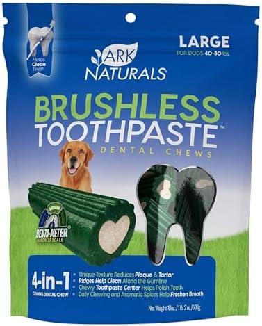 Зубная паста Breath-Less Brushless для больших собак — без искусственных веществ Ark Naturals