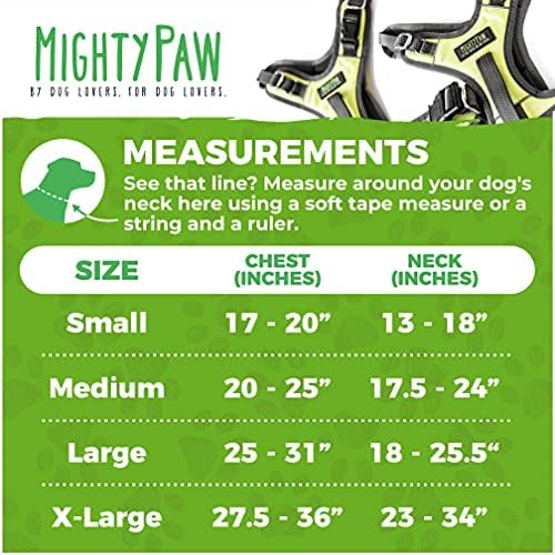 Поводок Паддинг для собак - Регулируемые ремни на шее и груди - Высокая видимость Mighty Paw