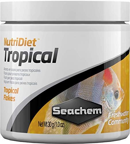 Корм для аквариумных рыб Tropical Flakes 30 г с высоким содержанием белков и витаминов Seachem