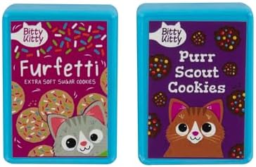 Игрушечные комки для кошек Purr Scout Cookies с кошачьей мятой, набор из 2 штук Mad Cat