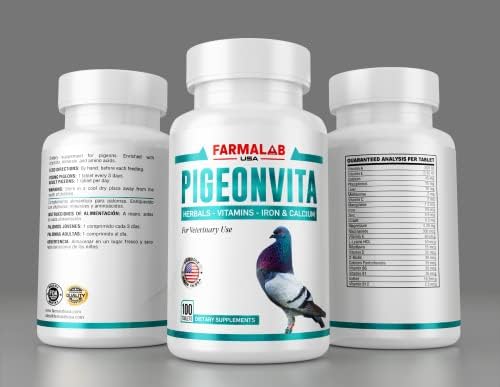 Vitaminno-mineralnaya dobavka PIGEONVITA dlya uluchsheniya zdorovya ptits, 100 tabletok Generic