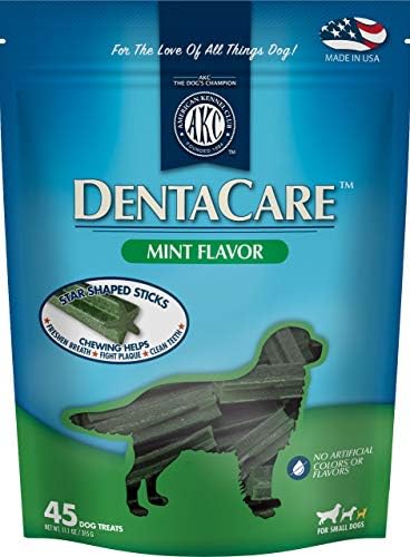 Лакомства для чистки зубов DentaCare с мятным вкусом для собак — 45 штук, для мелких пород Pet Brands